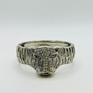 Tiger Bangle; Stainless Steel Spring Closure; 7 Inches